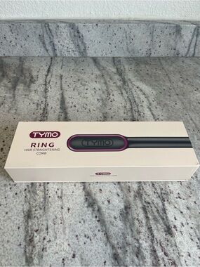 TYMO Pink and Black Ring Hair Straightening Comb